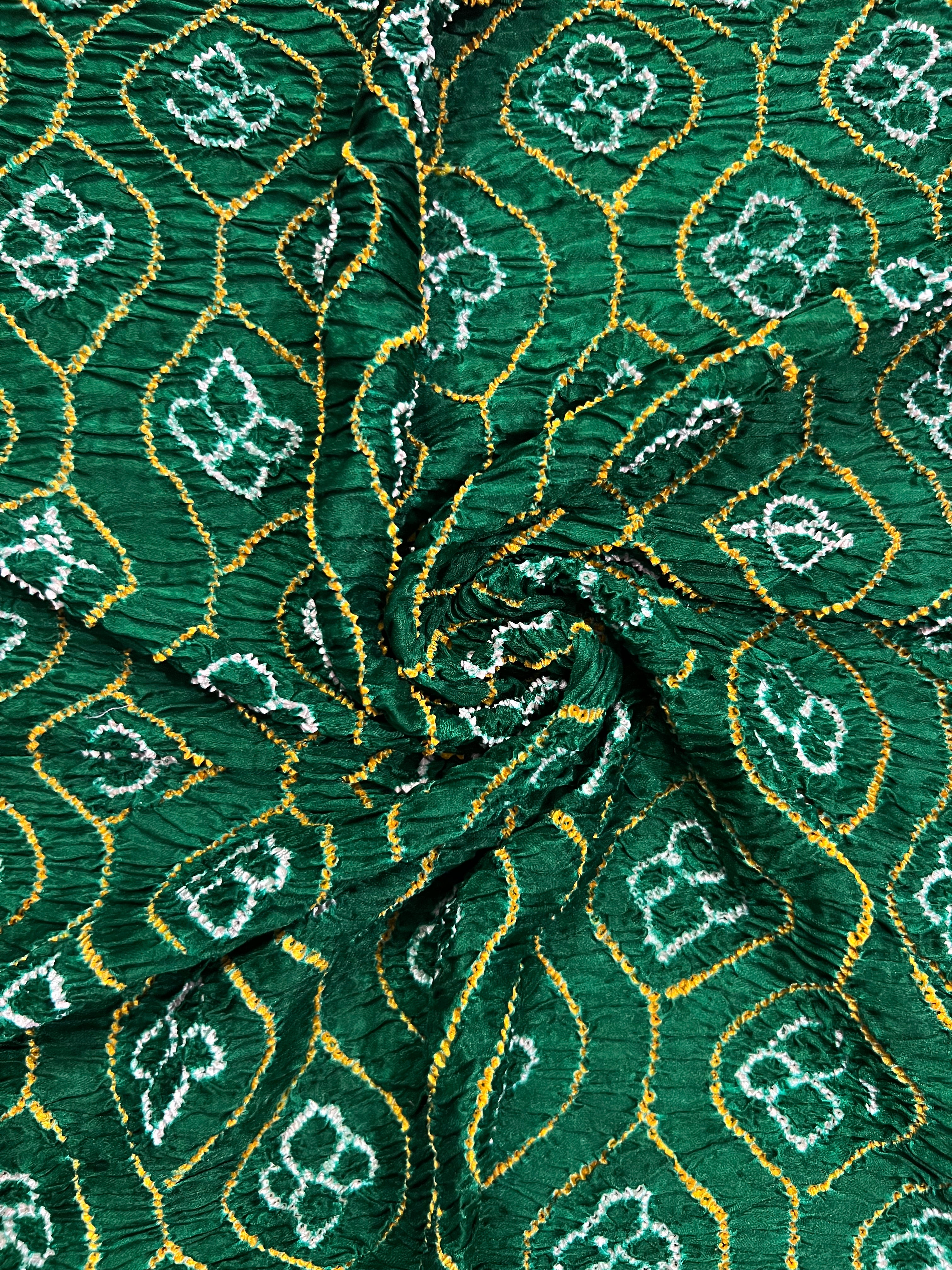 Gaji Silk Bandhej Saree Secondary image