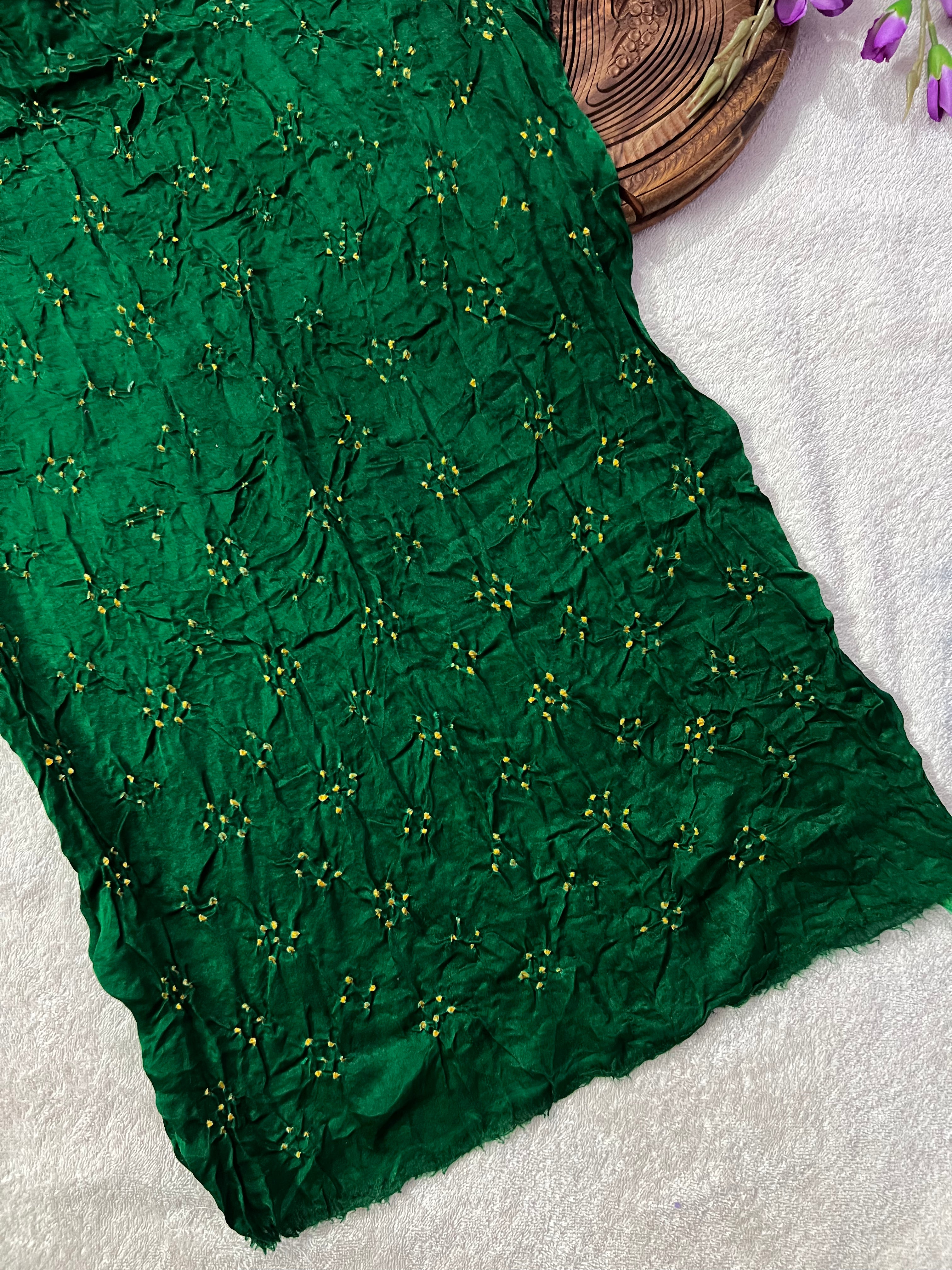 Gaji Silk Bandhej Saree