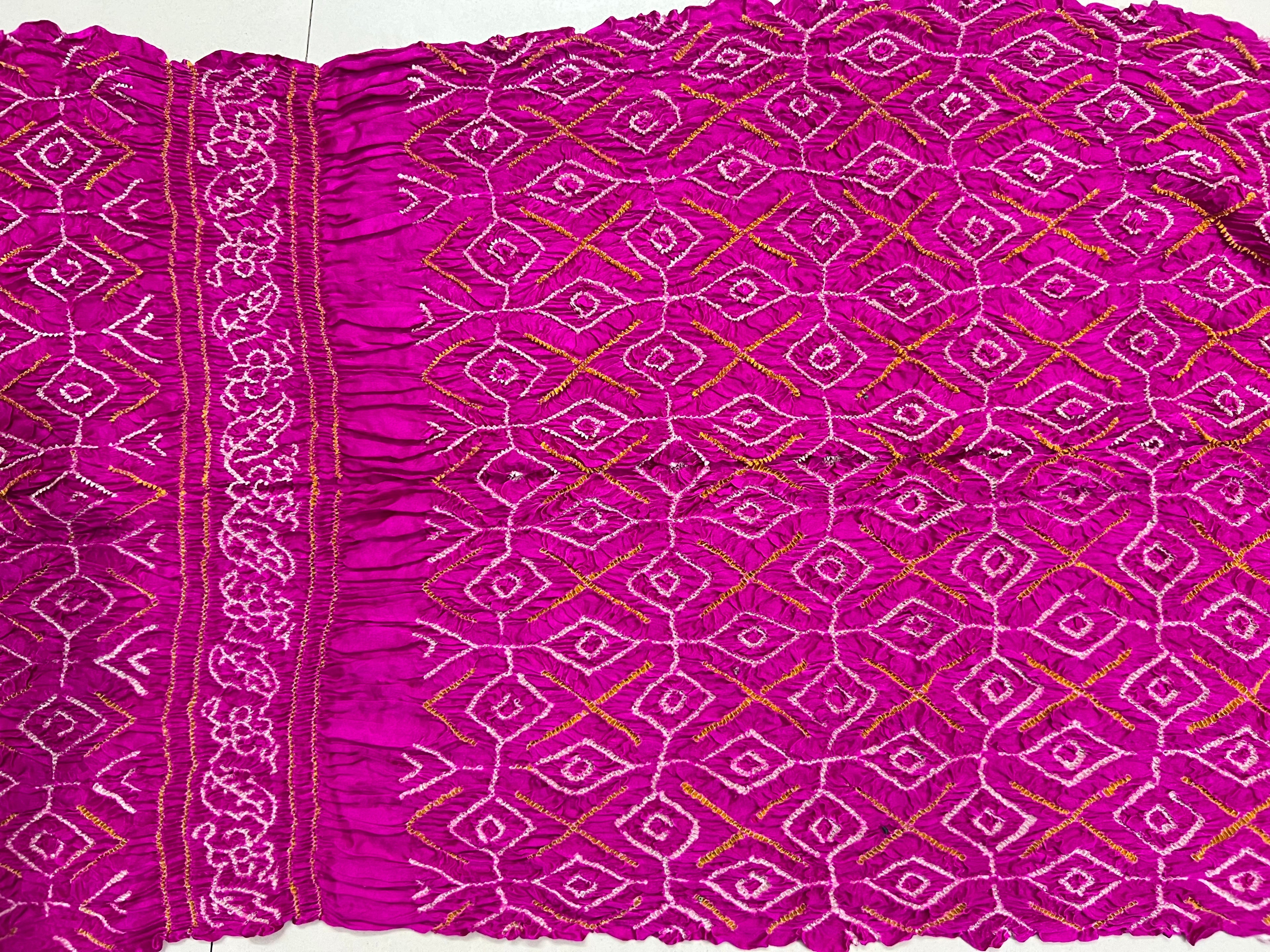 Gaji Silk Bandhej Saree