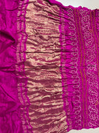 Gaji Silk Bandhej Saree
