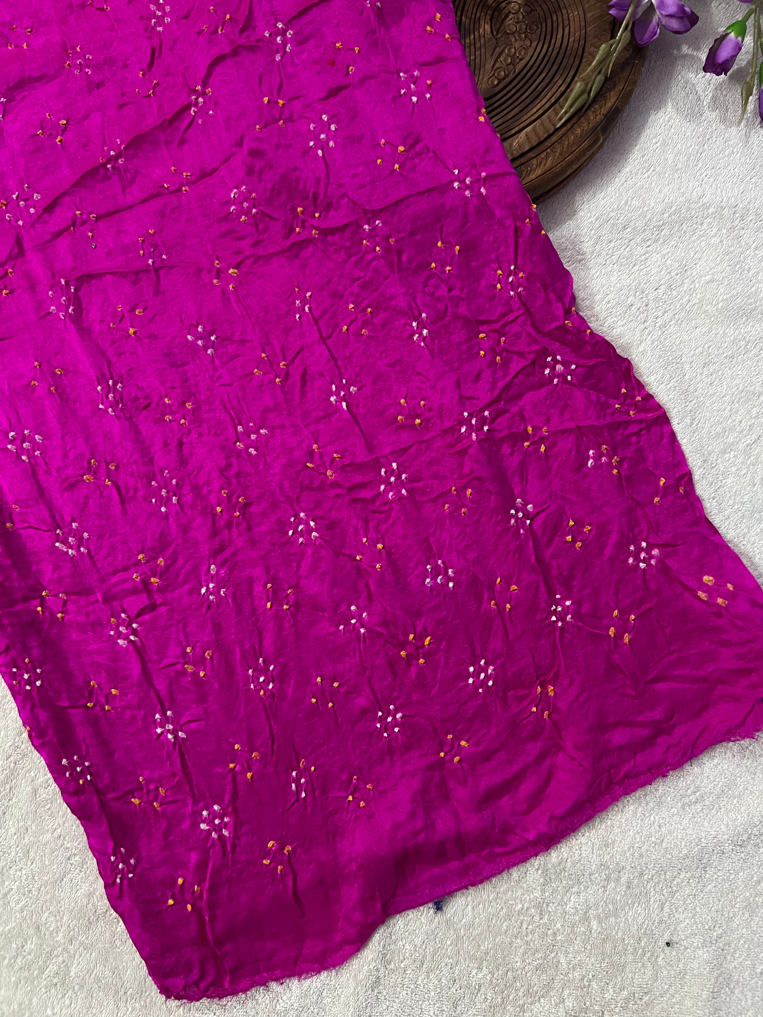 Gaji Silk Bandhej Saree