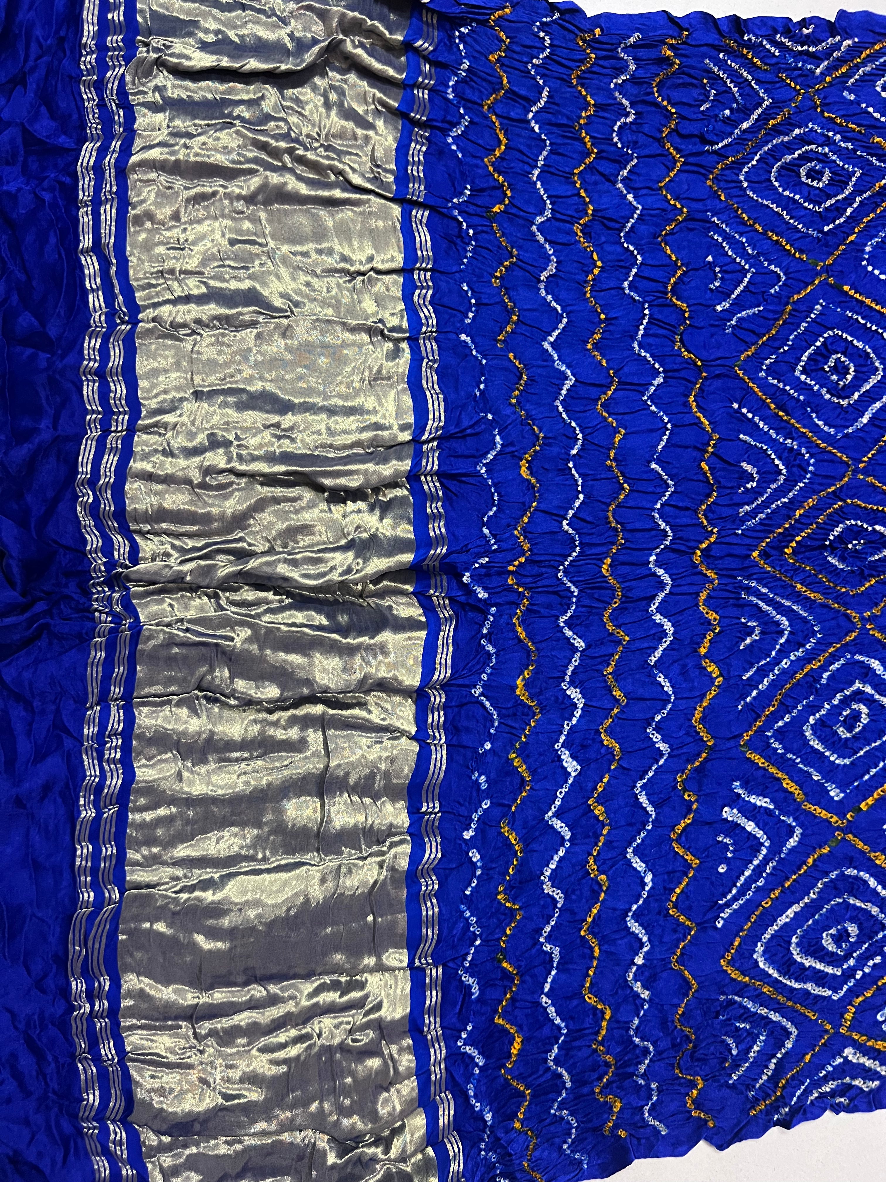 Gaji Silk Bandhej Saree