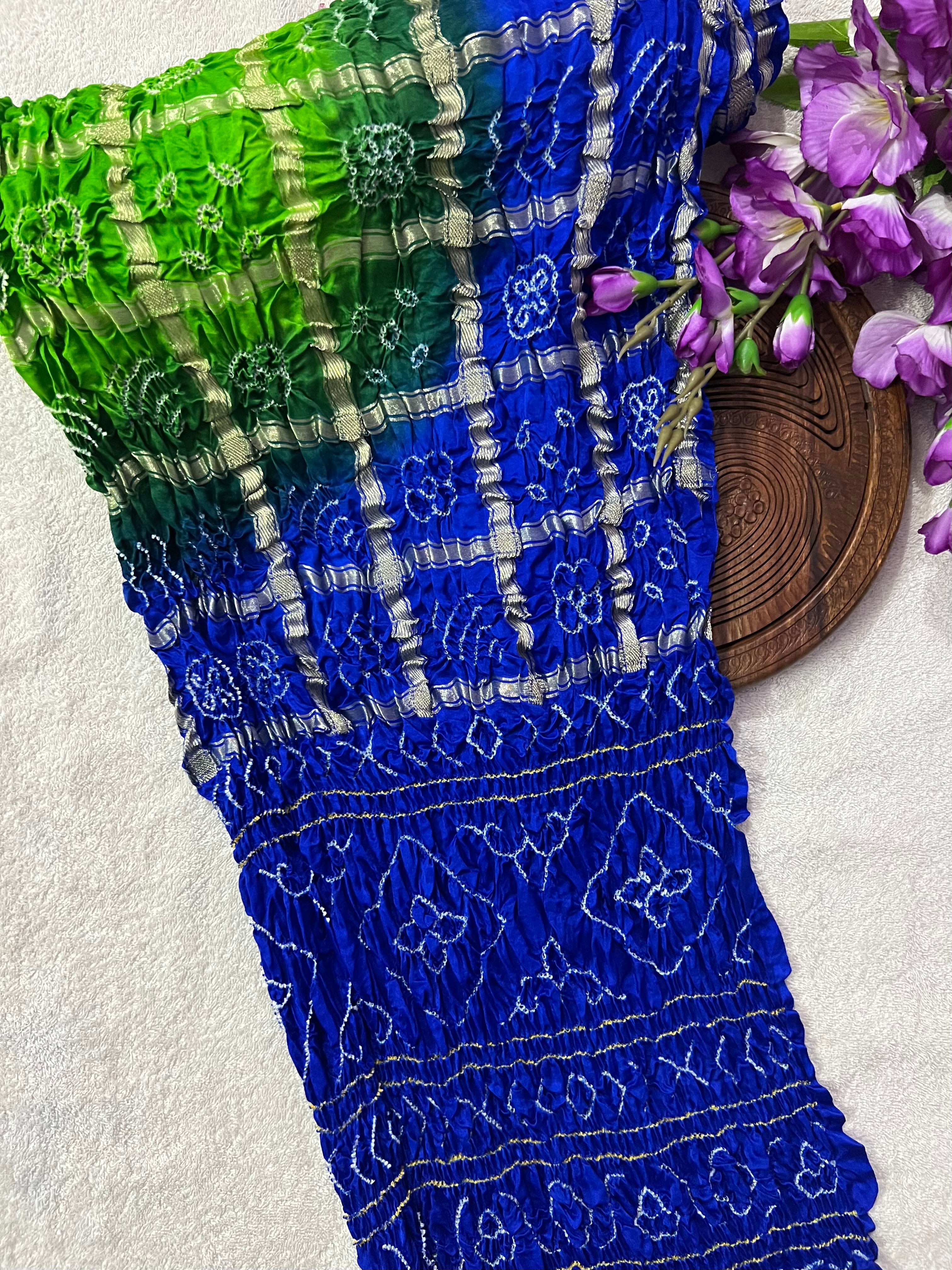 Gaji Silk Gharchola Bandhej Saree Main image