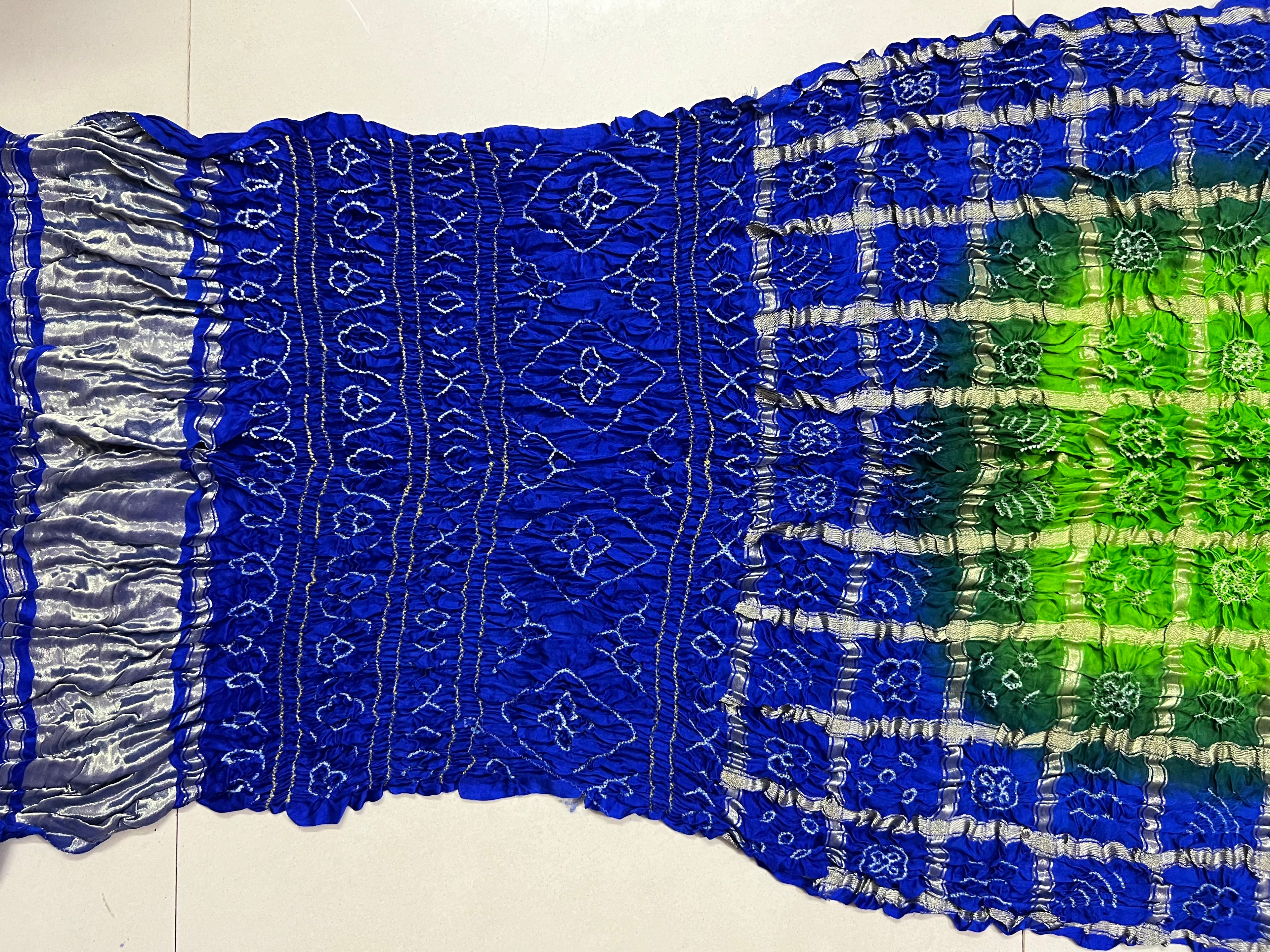 Gaji Silk Gharchola Bandhej Saree