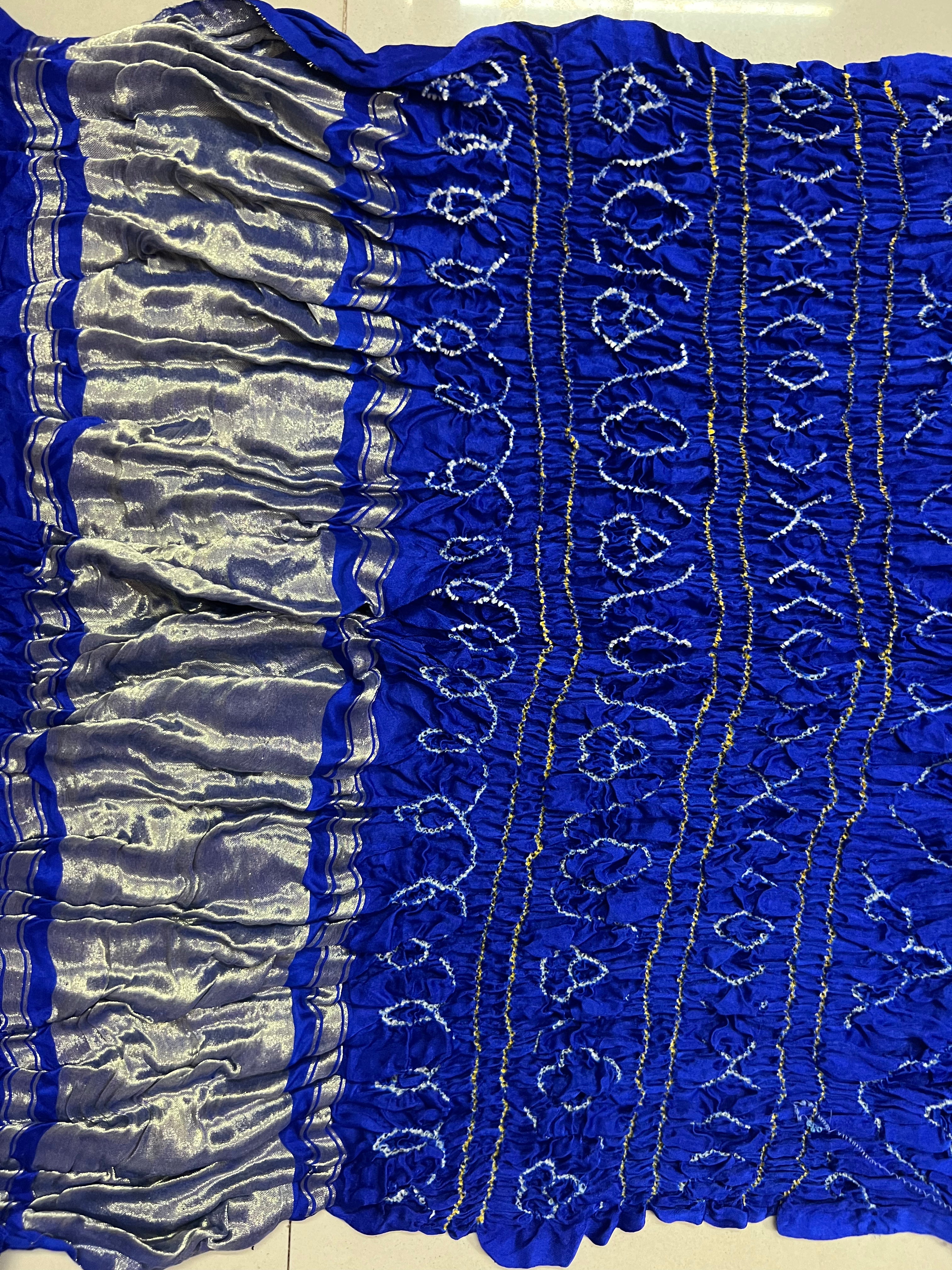 Gaji Silk Gharchola Bandhej Saree