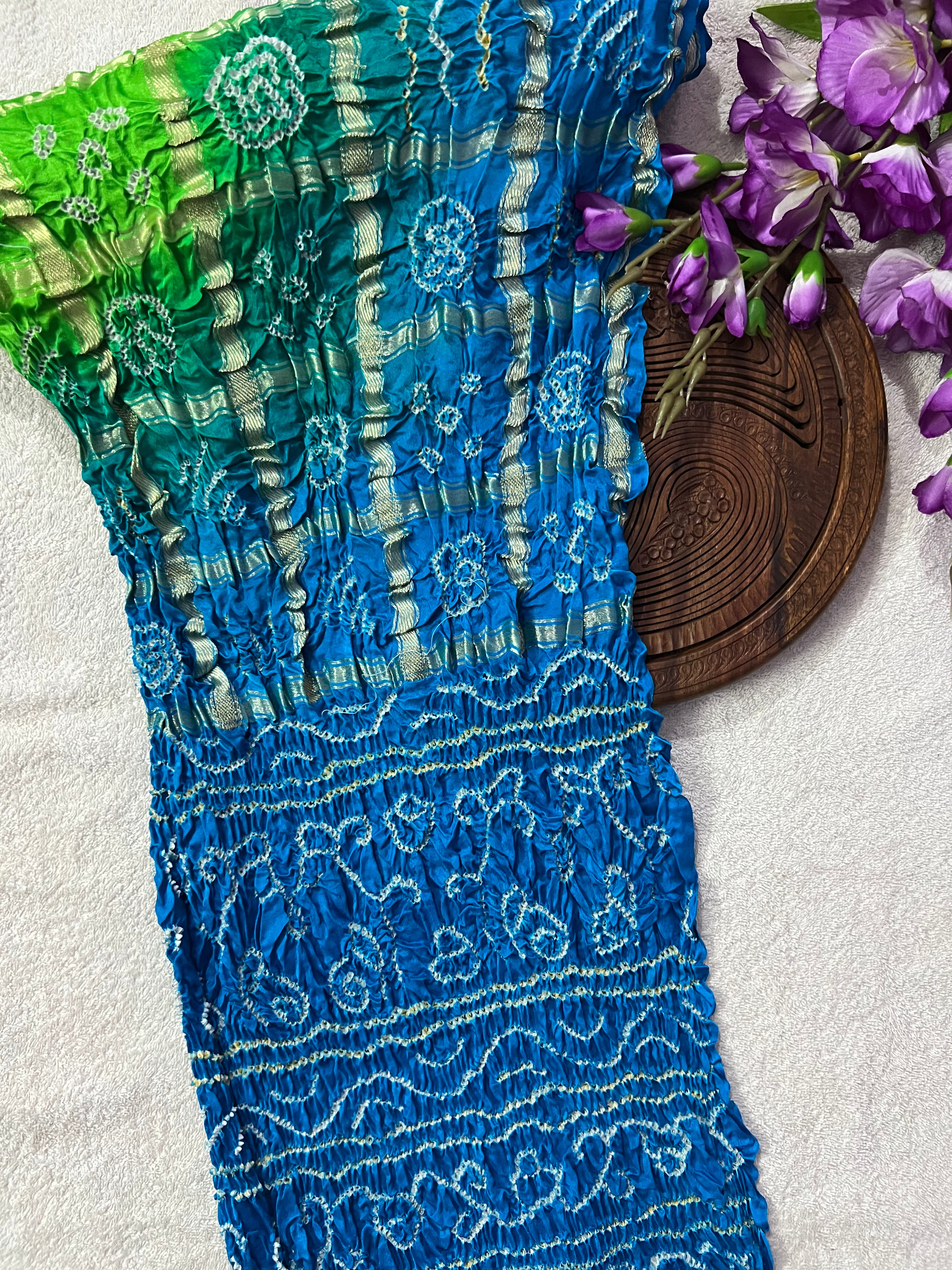 Gaji Silk Gharchola Bandhej Saree Main image