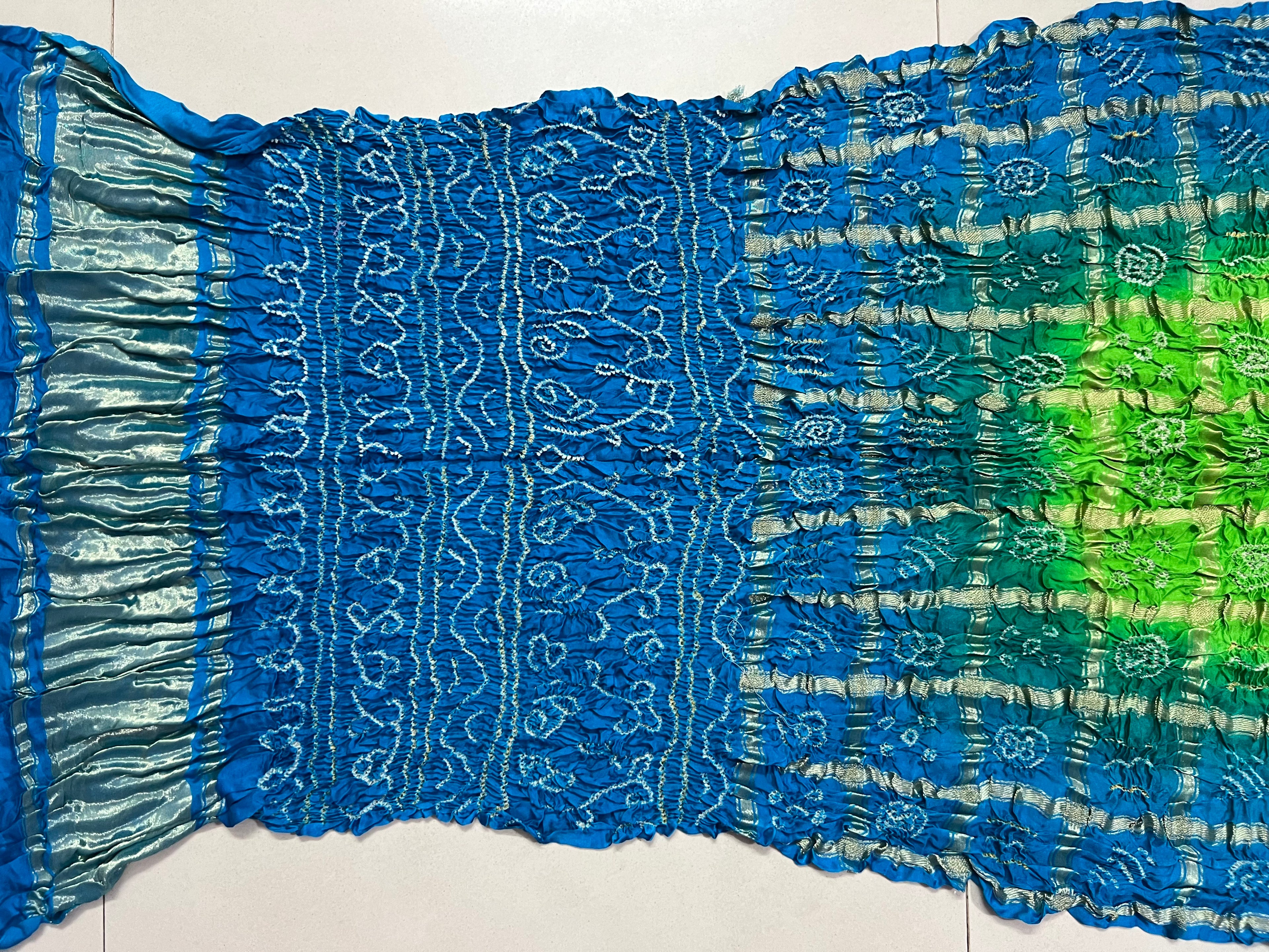 Gaji Silk Gharchola Bandhej Saree