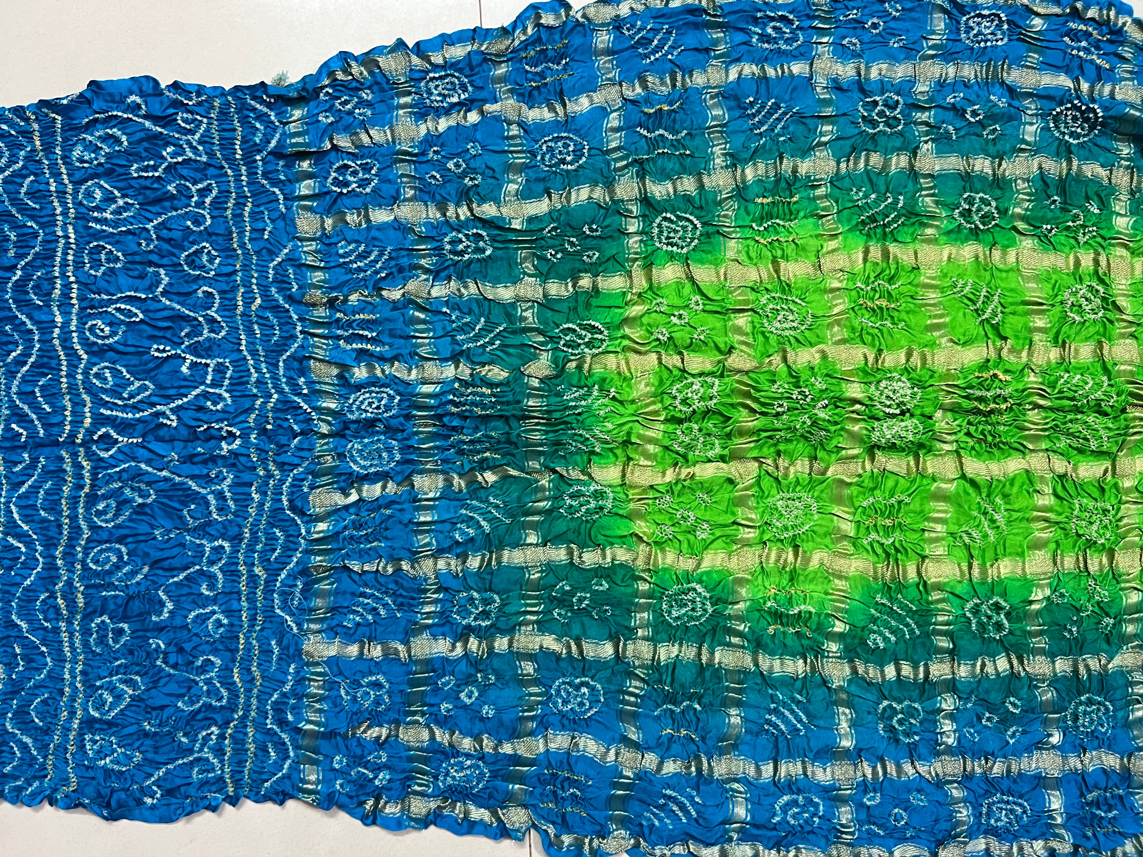 Gaji Silk Gharchola Bandhej Saree