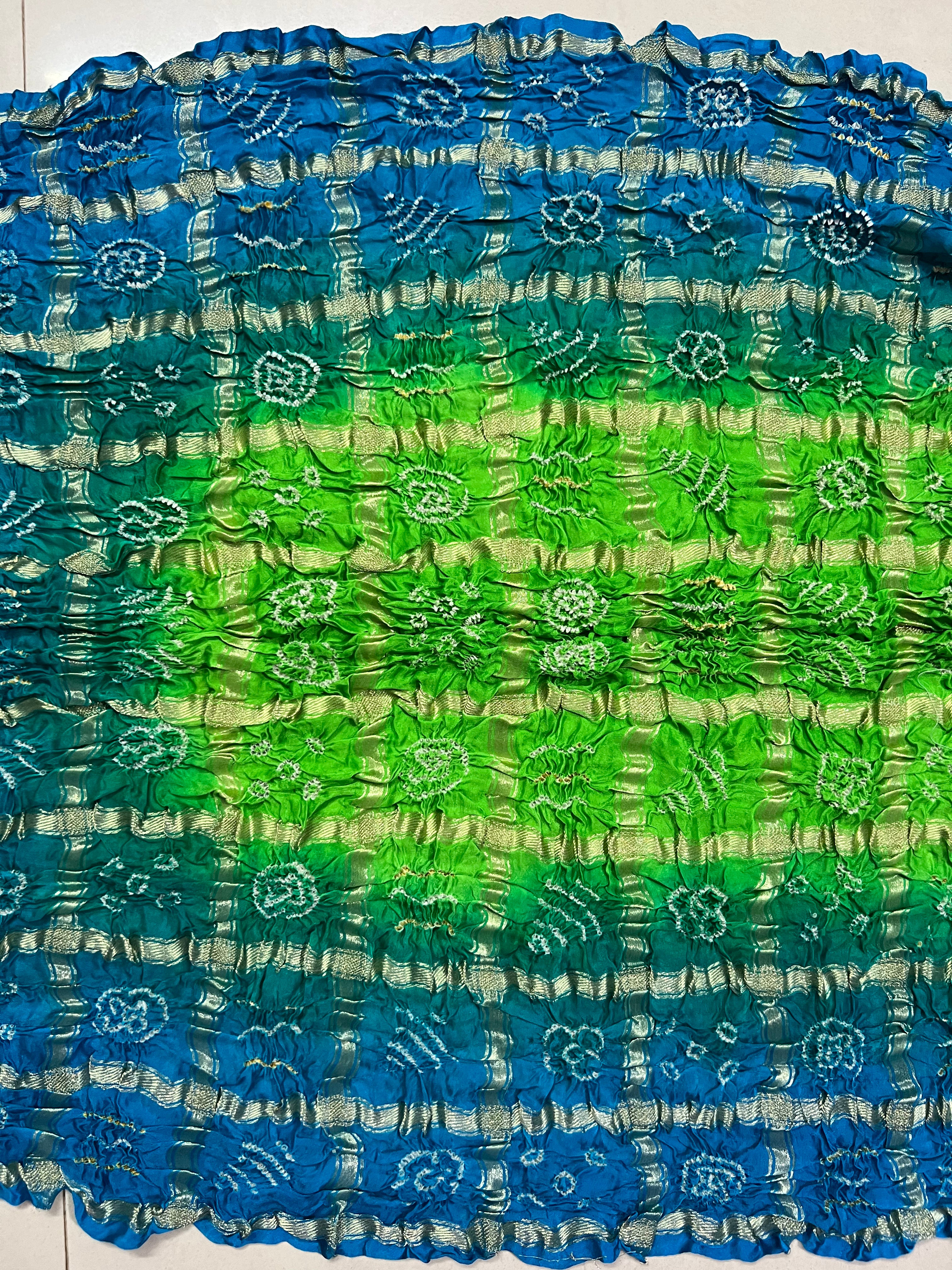 Gaji Silk Gharchola Bandhej Saree