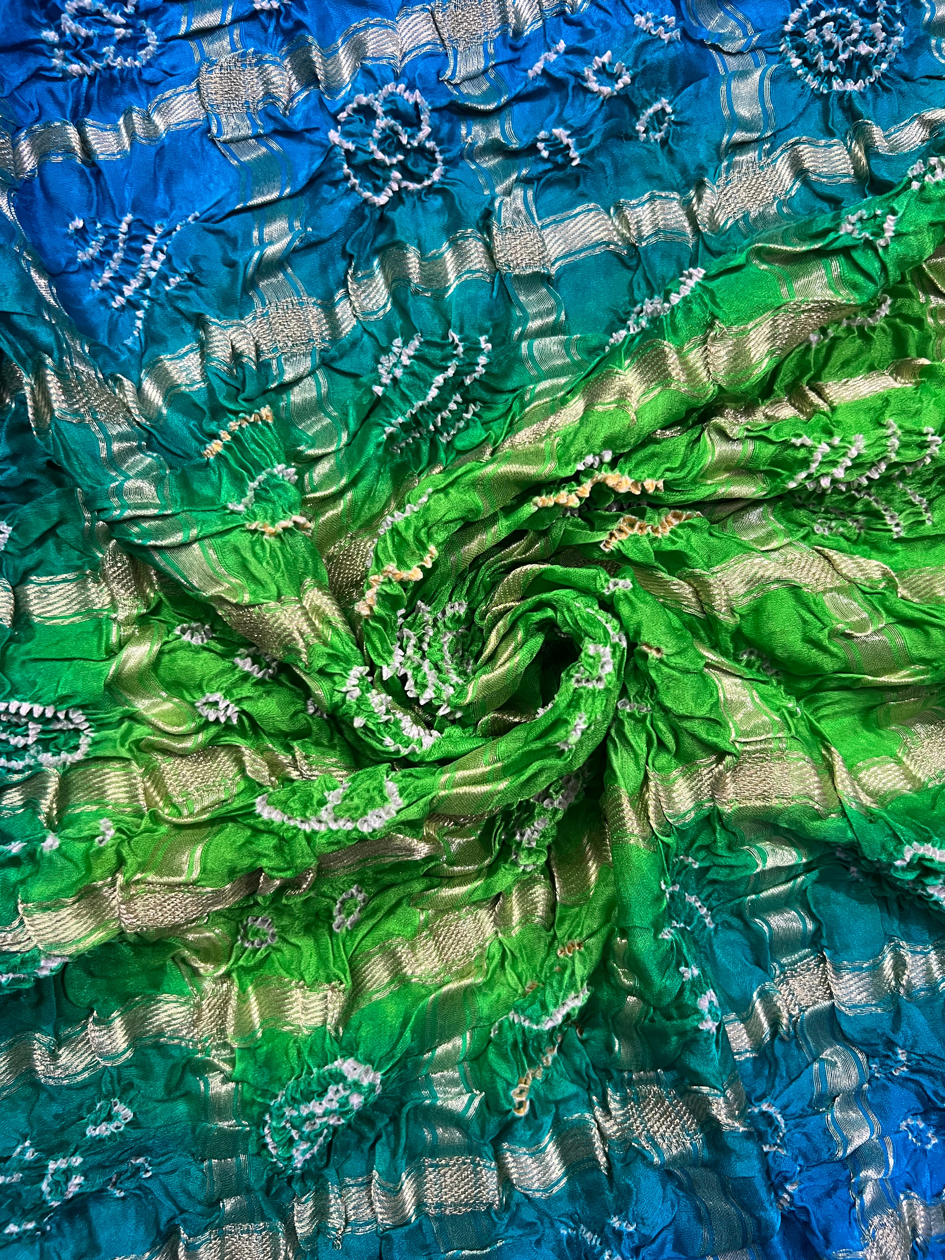 Gaji Silk Gharchola Bandhej Saree Secondary image