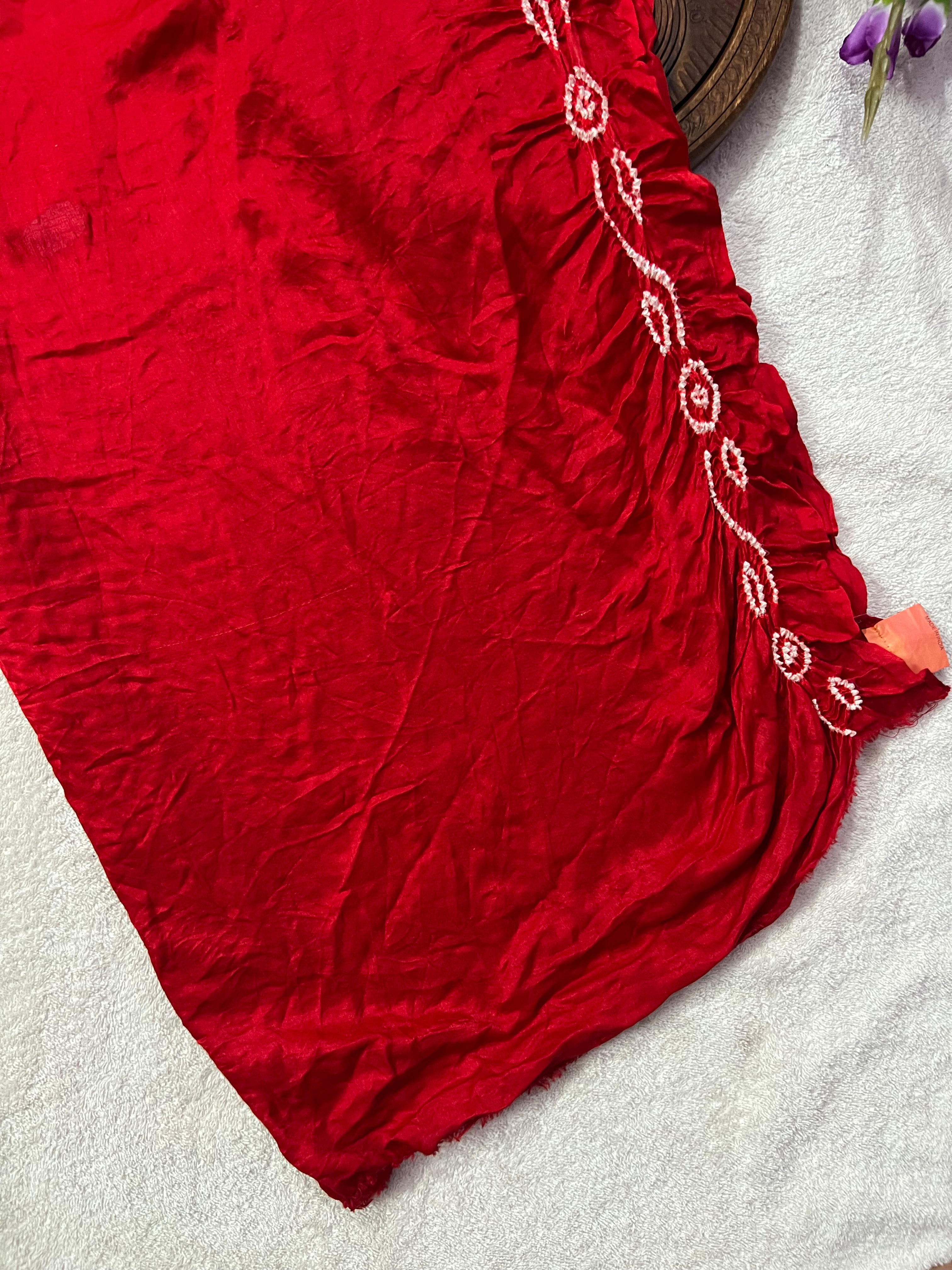 Gaji Silk Gharchola Bandhej Saree