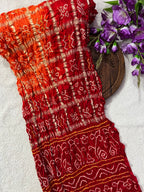 Gaji Silk Gharchola Bandhej Saree