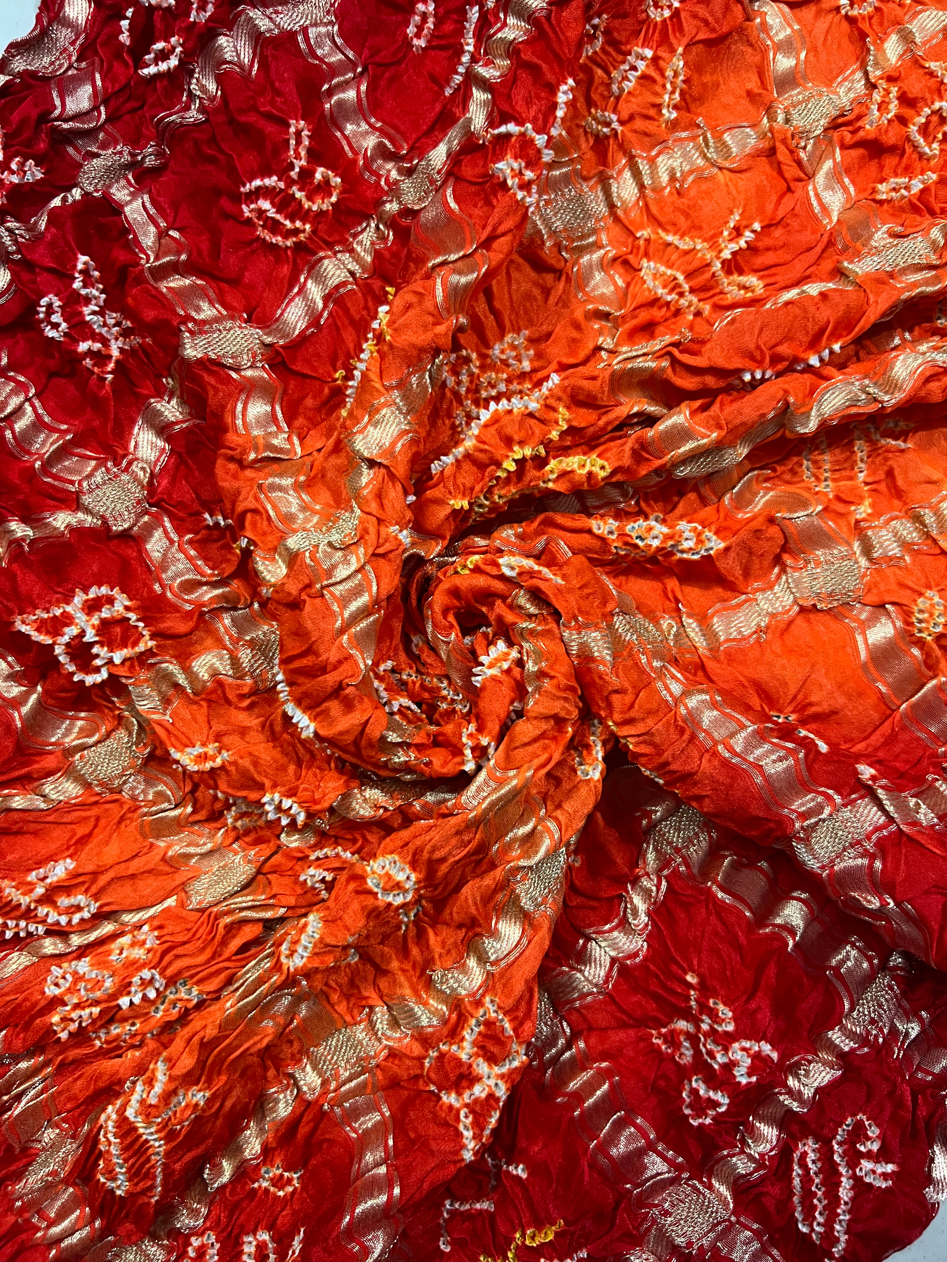Gaji Silk Gharchola Bandhej Saree