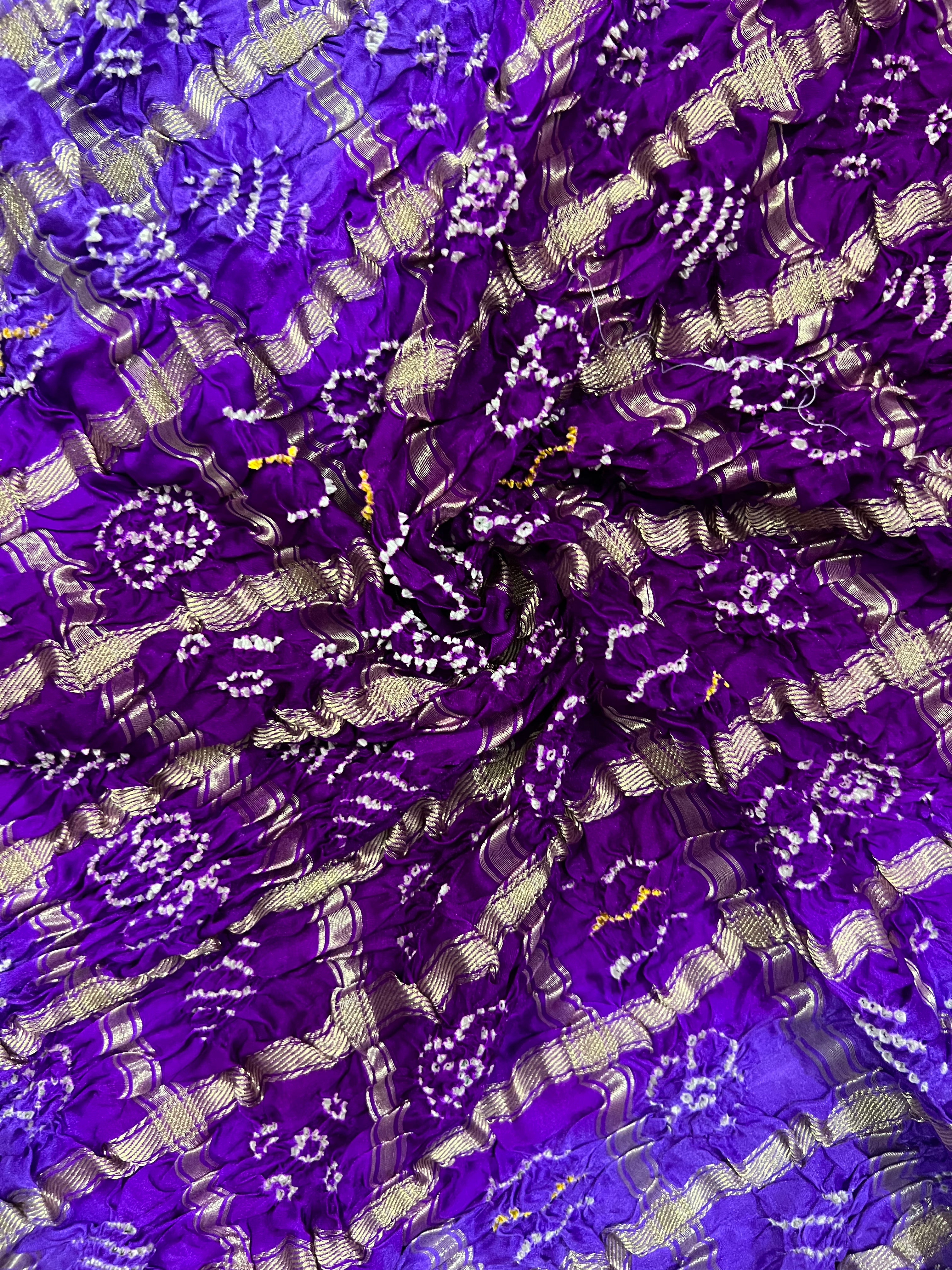 Gaji Silk Gharchola Bandhej Saree Secondary image