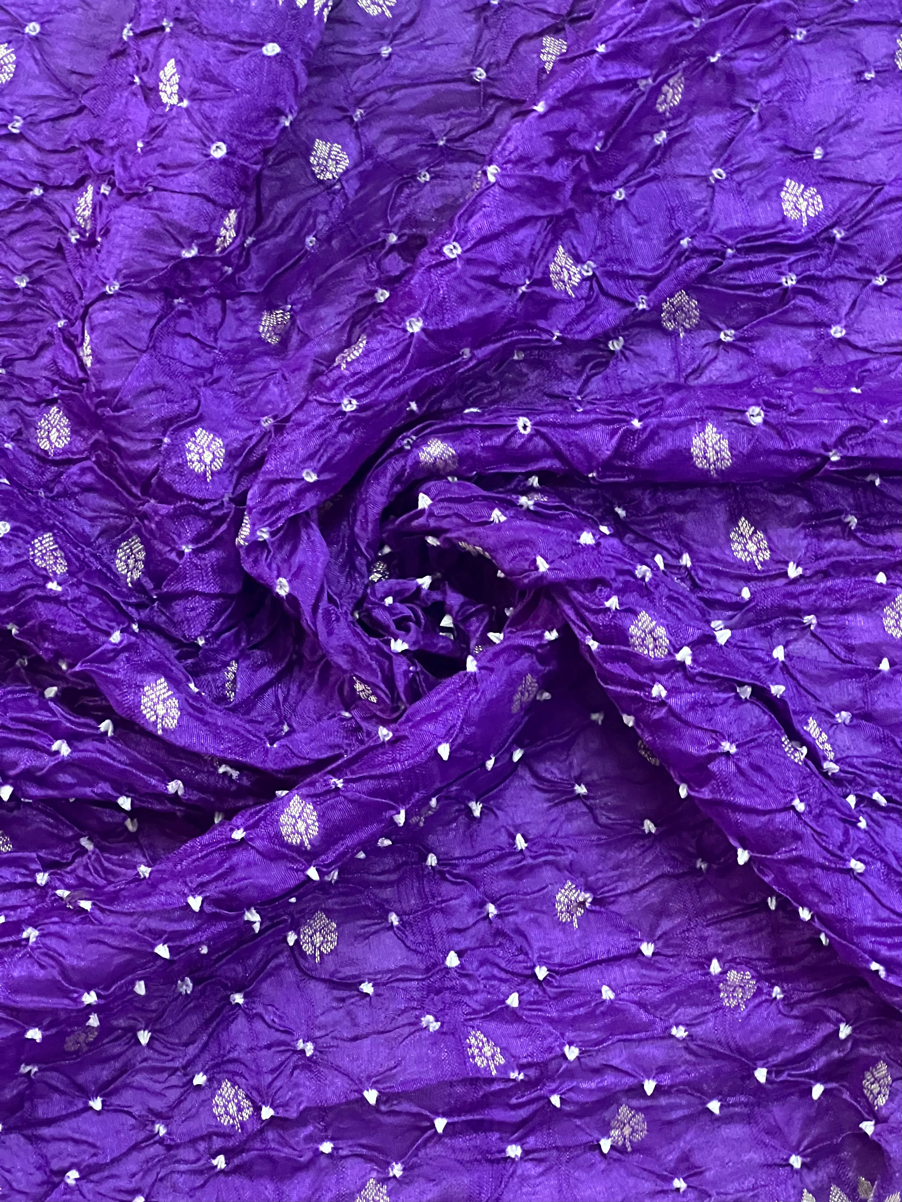 Tussar Bandhej Saree Secondary image