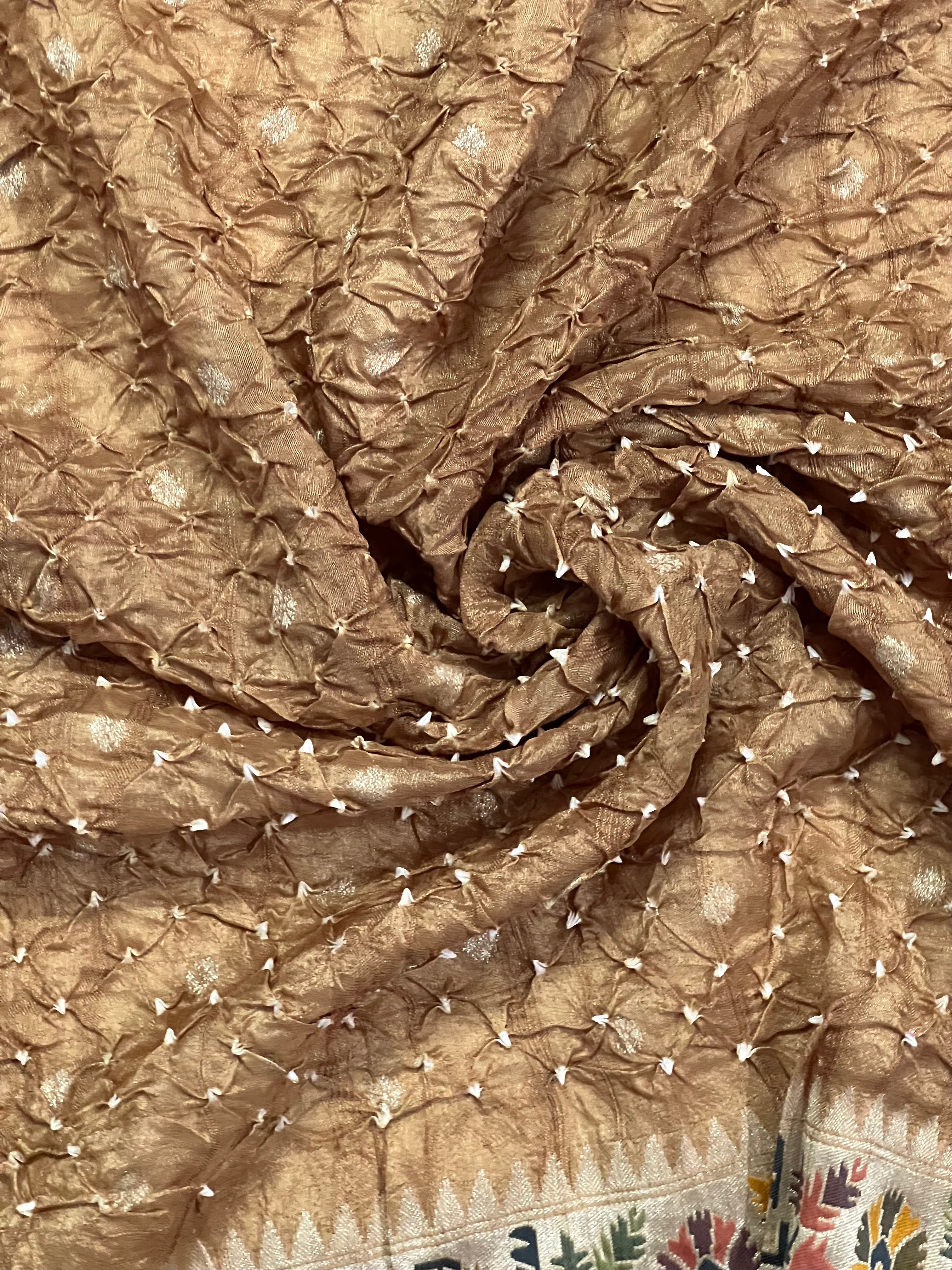 Tussar Bandhej Saree