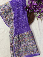 Tussar Bandhej Saree