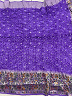 Tussar Bandhej Saree