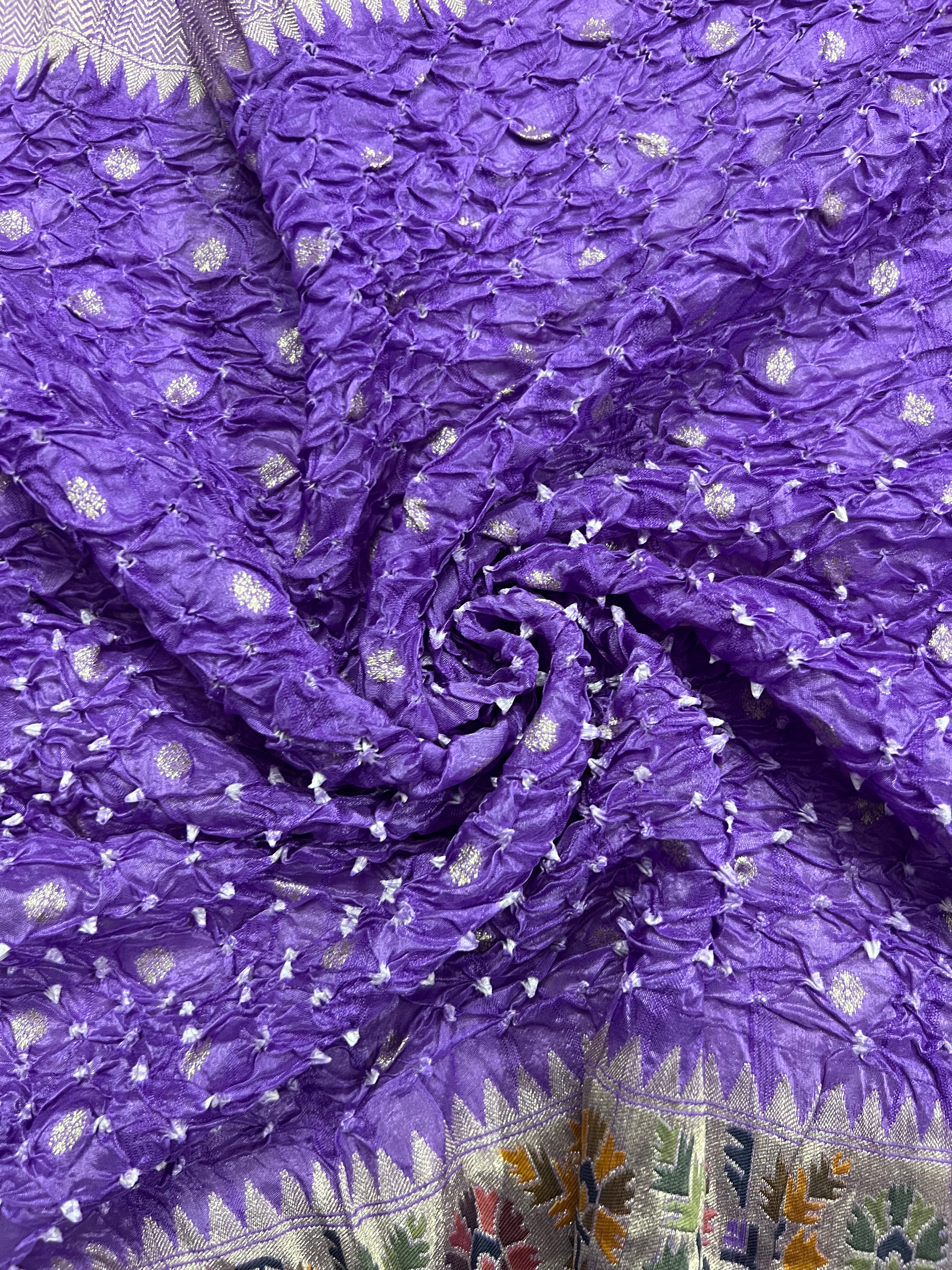 Tussar Bandhej Saree