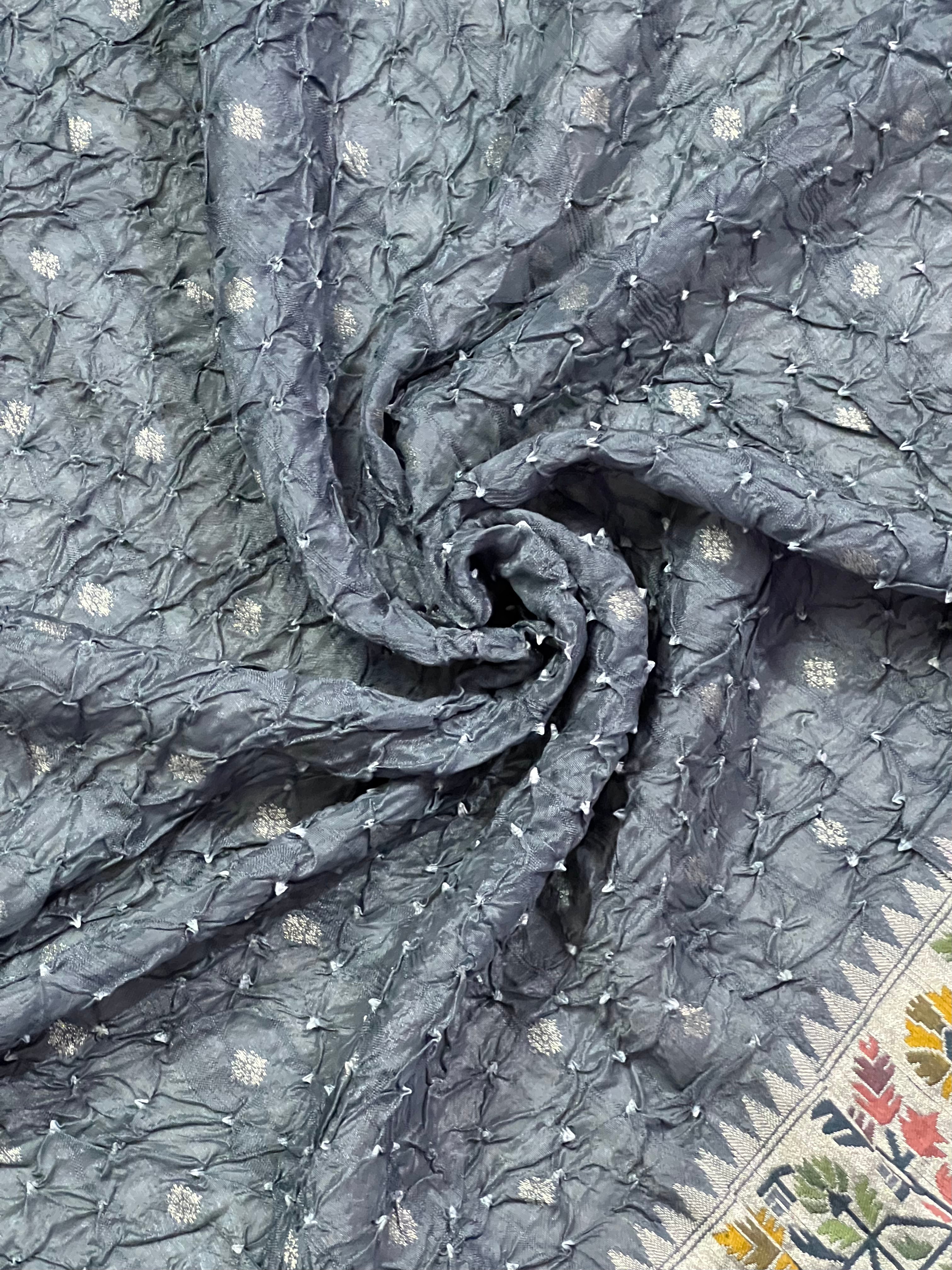 Tussar Bandhej Saree