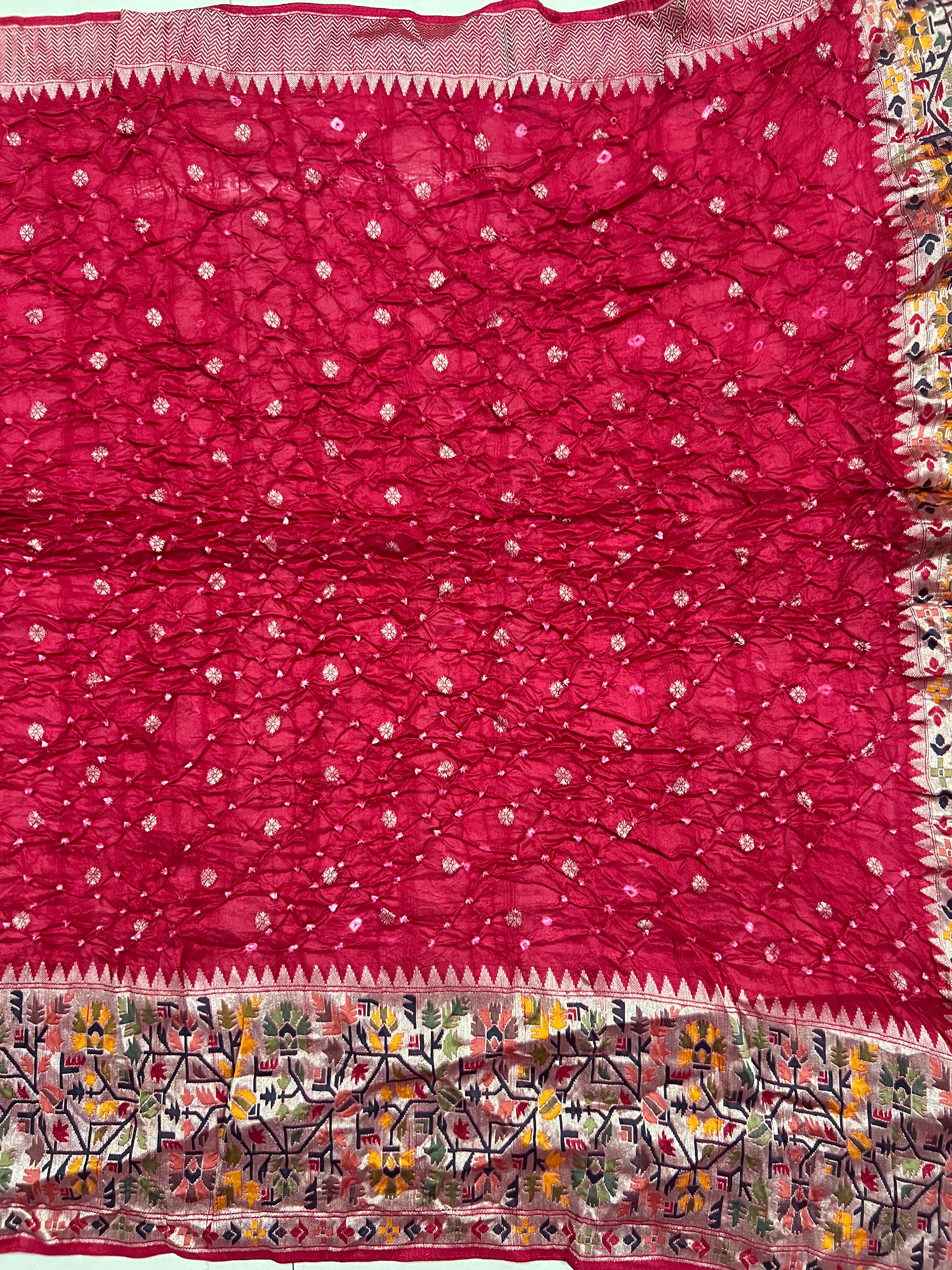 Tussar Bandhej Saree