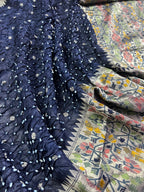 Tussar Bandhej Saree
