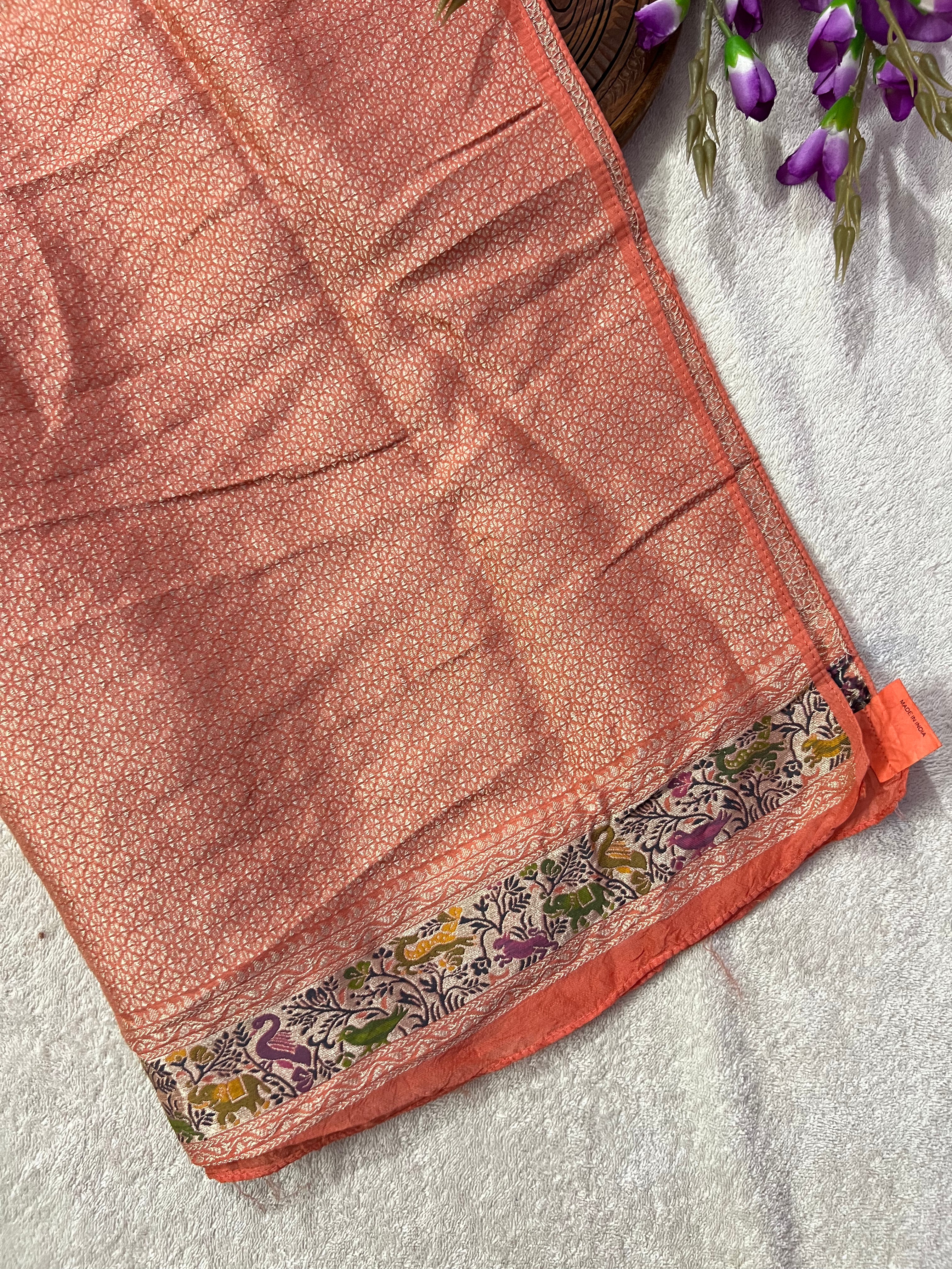 Tussar Bandhej Saree