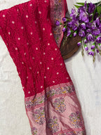 Tussar Bandhej Saree