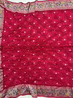 Tussar Bandhej Saree