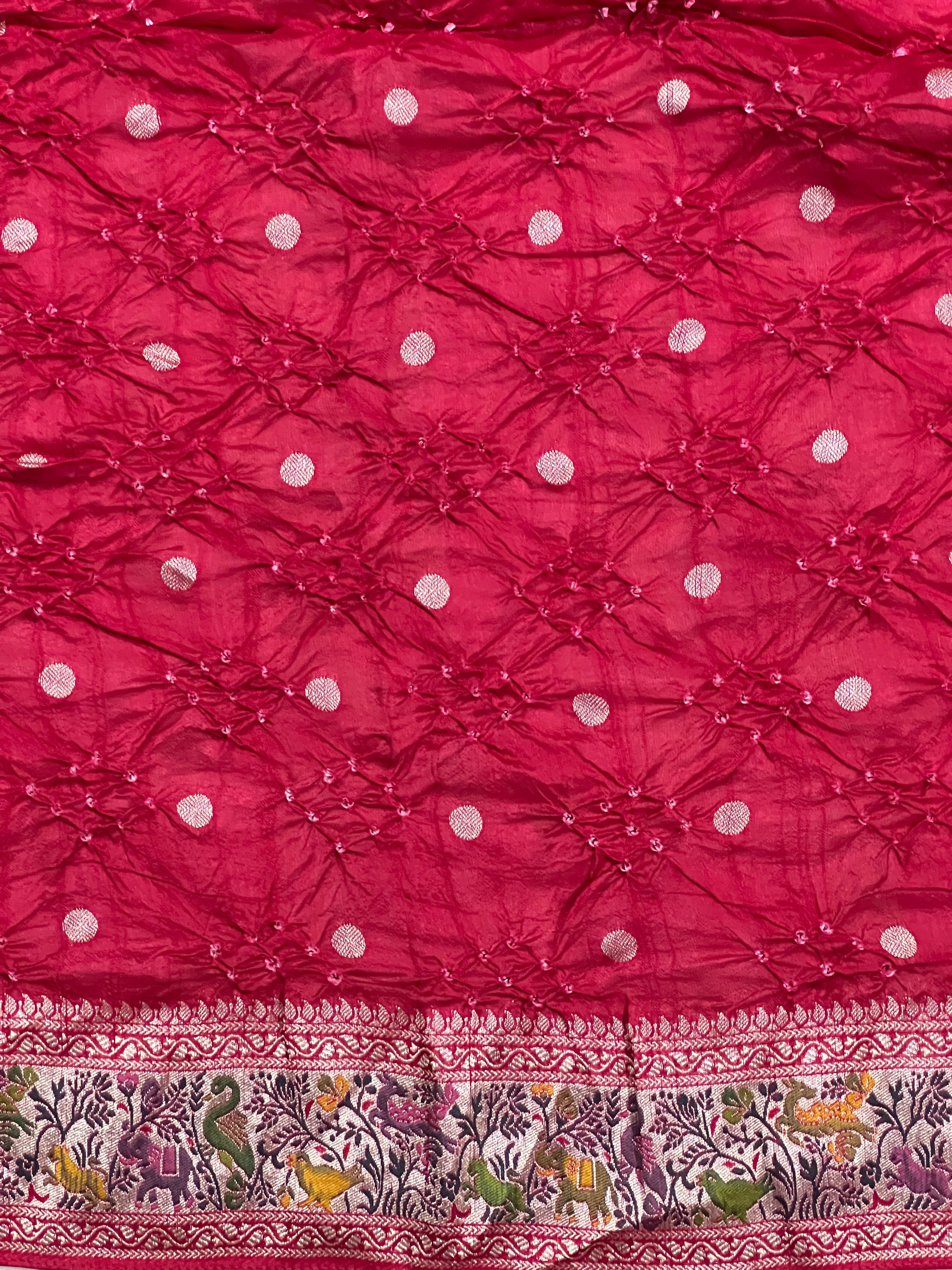 Tussar Bandhej Saree
