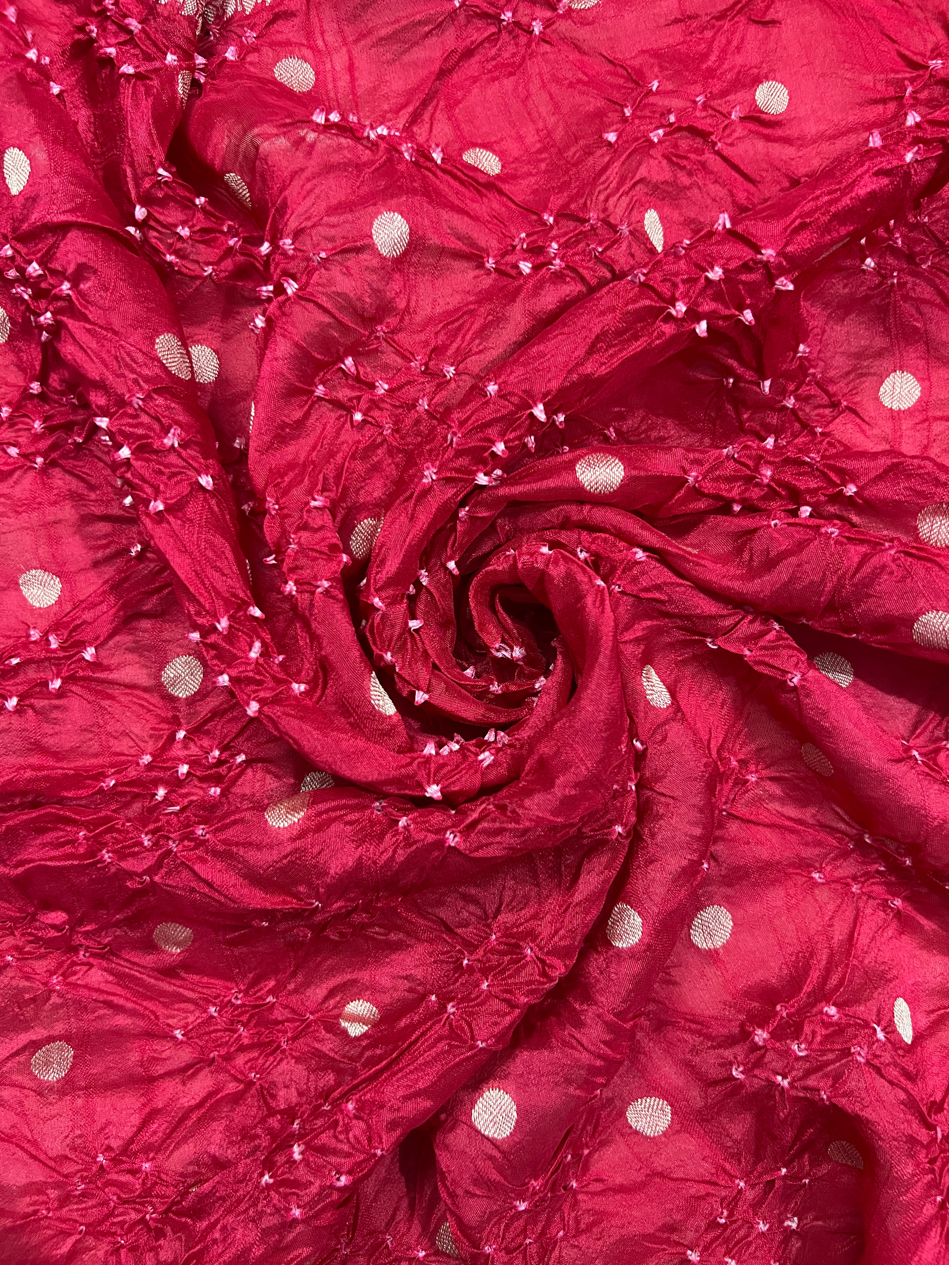 Tussar Bandhej Saree Secondary image