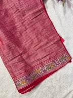Tussar Bandhej Saree