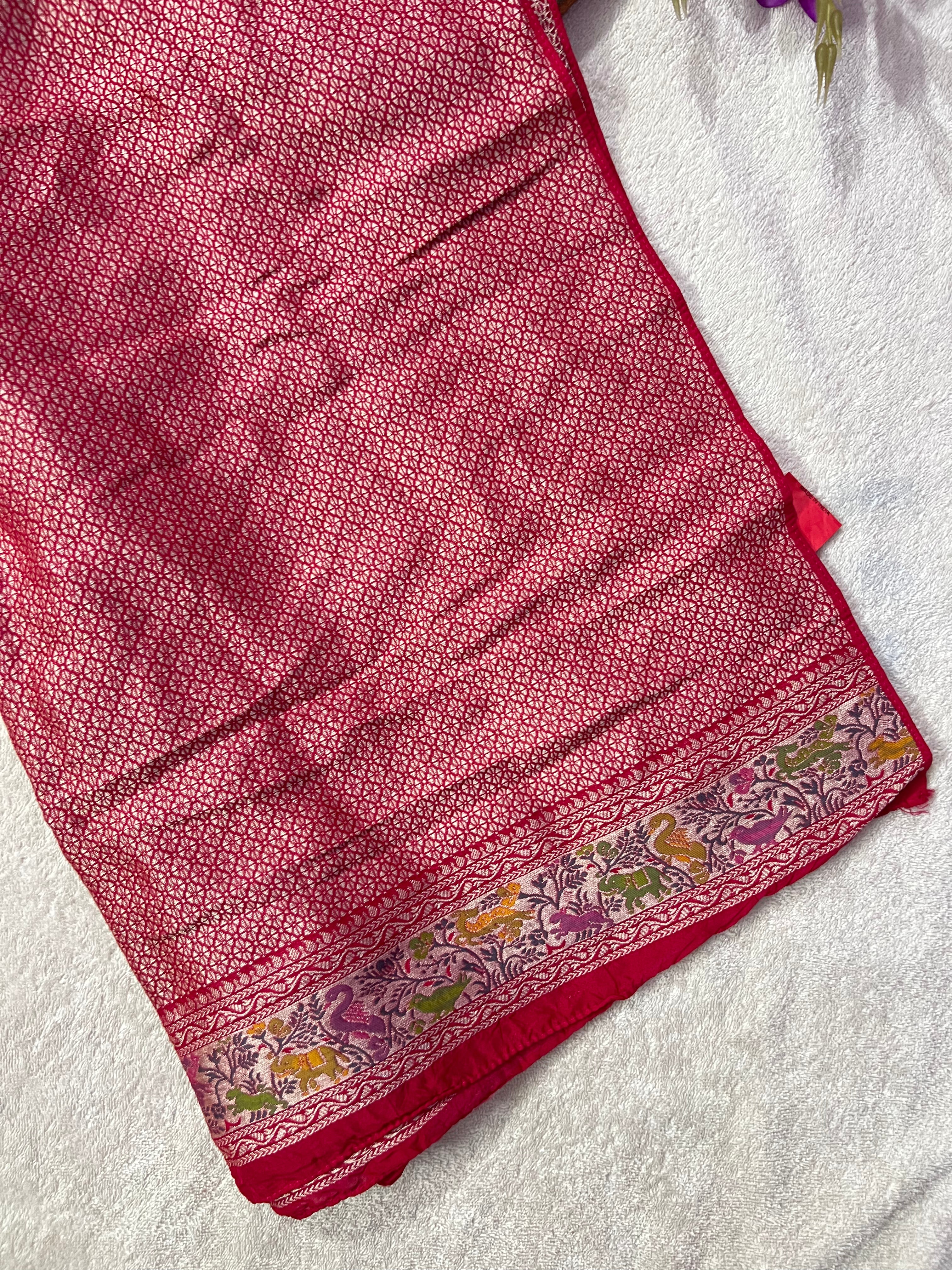 Tussar Bandhej Saree