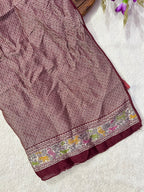 Tussar Bandhej Saree