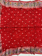 Tussar Bandhej Saree