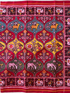 Handwoven Patola Silk Saree Matka Designer Multi Motif