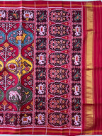Handwoven Patola Silk Saree Matka Designer Multi Motif
