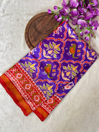 Handwoven Patola Silk Saree Traditional Design