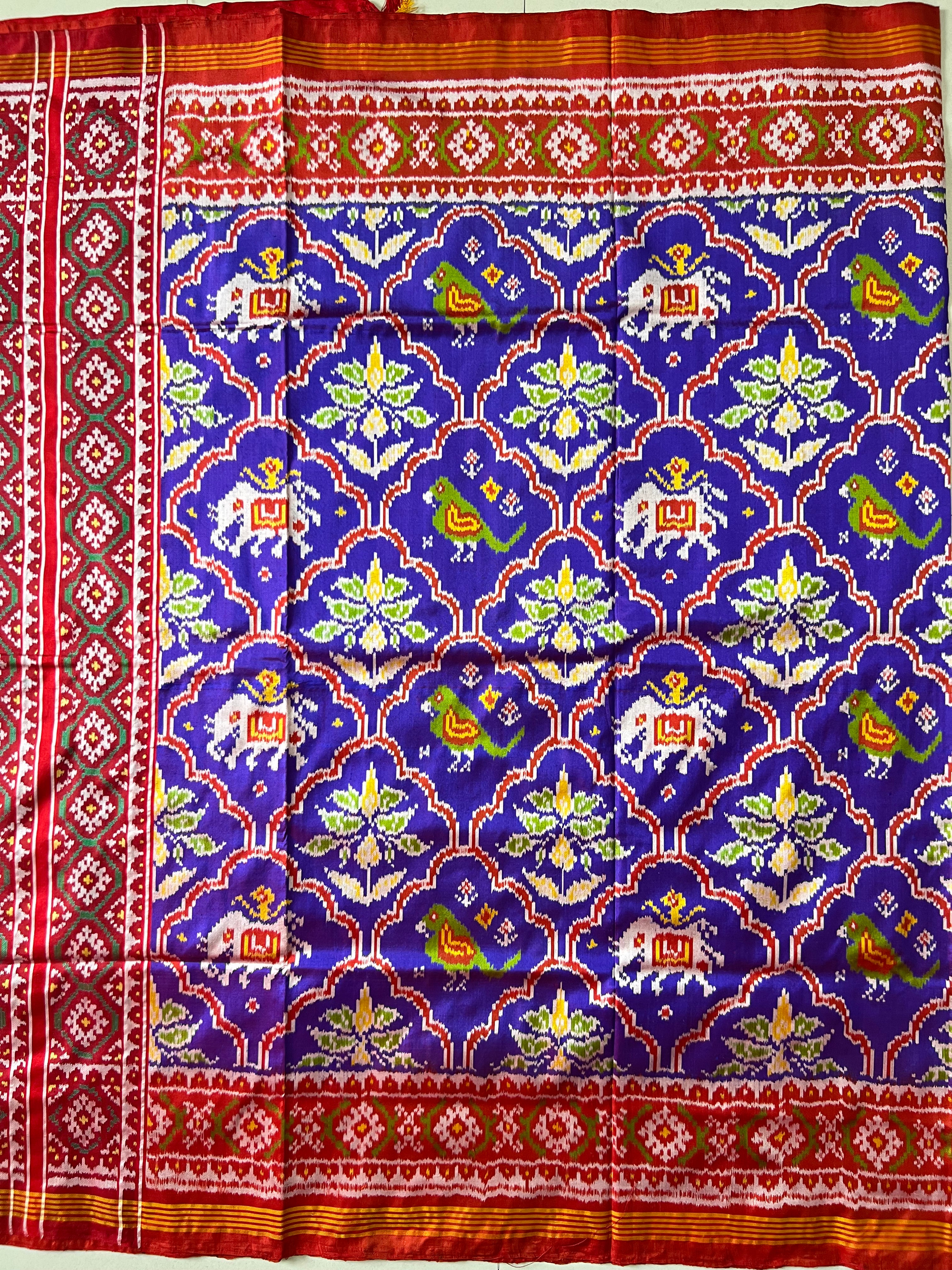 Handwoven Patola Silk Saree Traditional Design