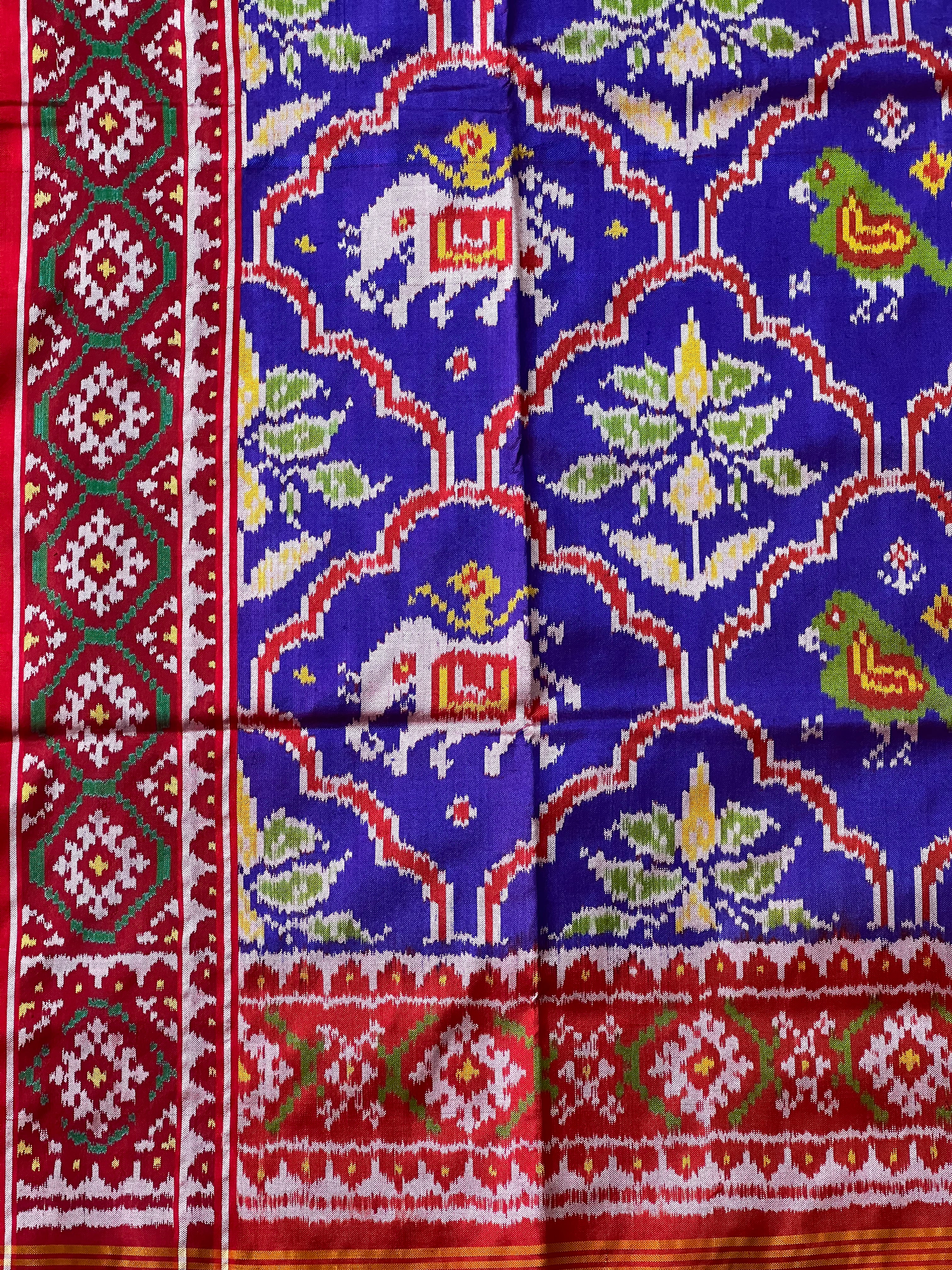 Handwoven Patola Silk Saree Traditional Design