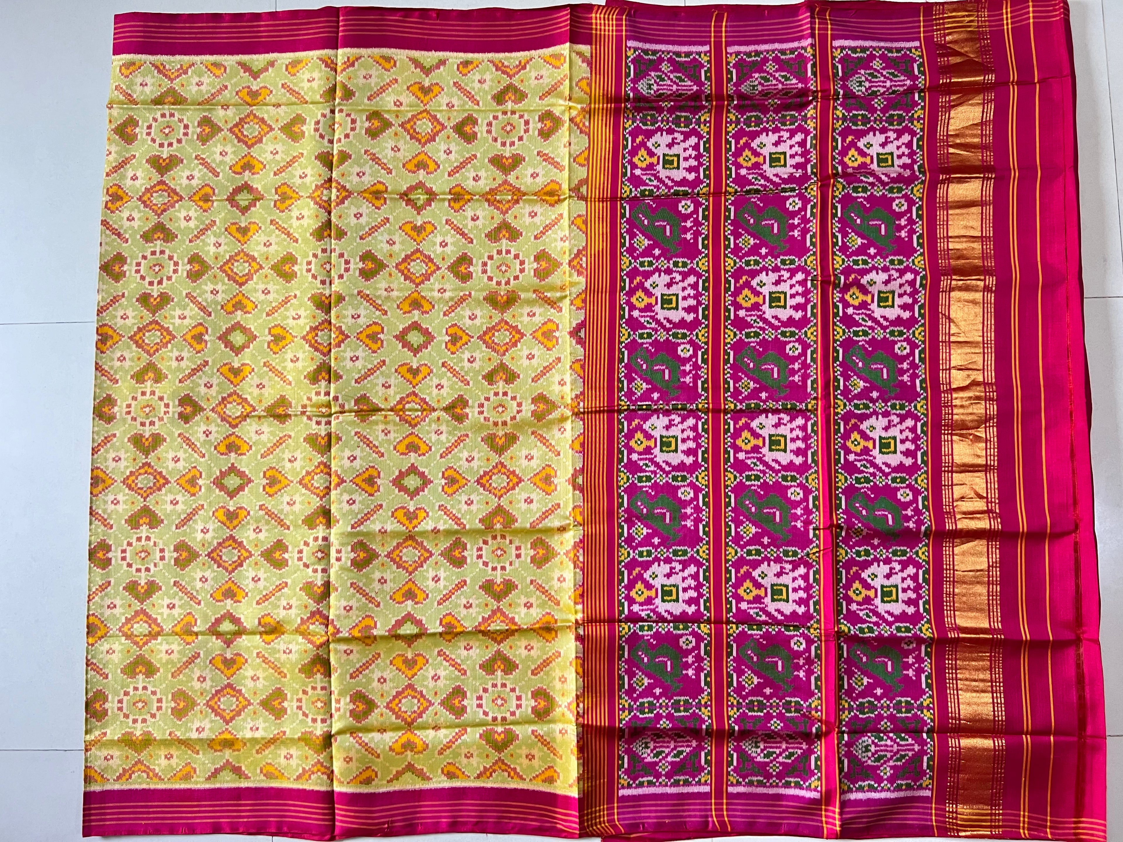 Handwoven Patola Silk Saree Manekchowk