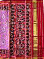 Handwoven Patola Silk Saree Manekchowk design