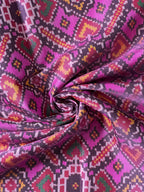 Handwoven Patola Silk Saree Manekchowk design