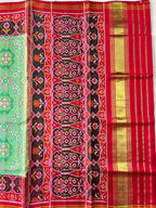 Handwoven Patola Silk Saree Navratna