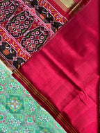 Handwoven Patola Silk Saree Navratna