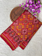 Handwoven Patola Silk Saree Yellow ManekChowk