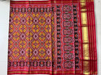 Handwoven Patola Silk Saree Yellow ManekChowk
