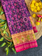 Navratna-Manekchowk Mix Design Patola Silk Saree
