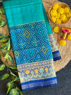 Skirt Border With Pan-Chanda Patola Silk Saree