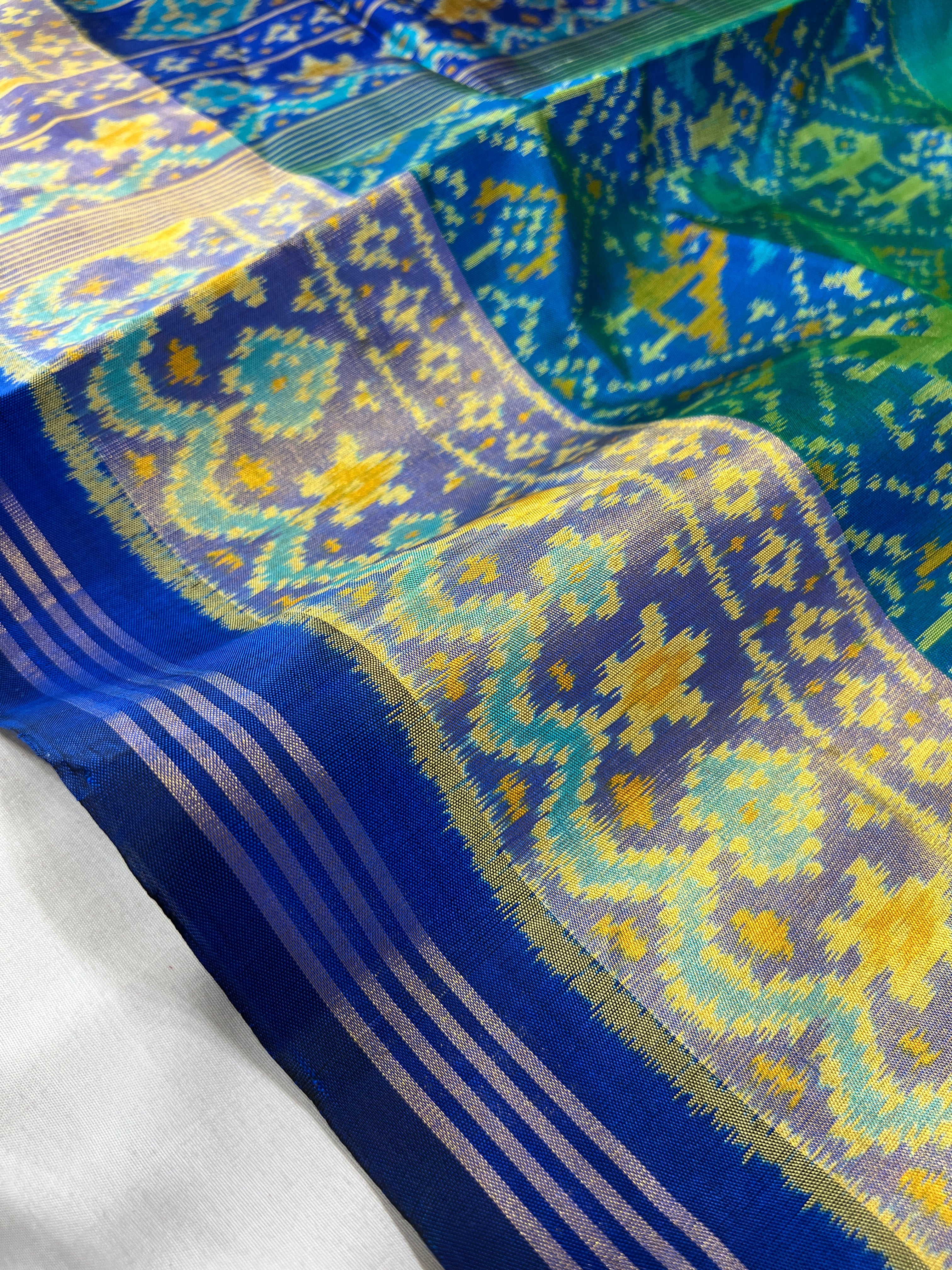 Skirt Border With Narikunj Design Patola Silk Saree